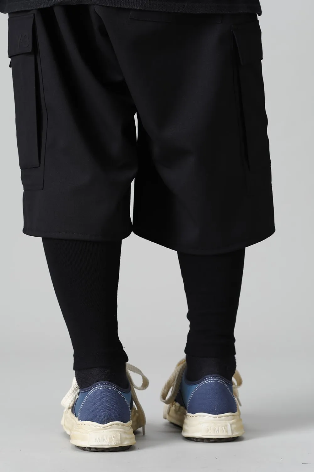 -BAKER- Over-dyed original sole canvas Low-Top sneakers Blue