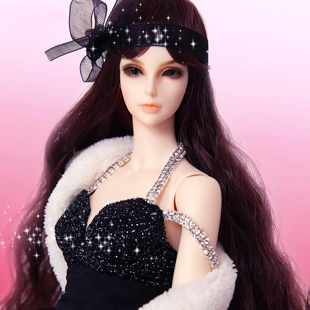 1/4 BJD Doll Size 14 Inch 36CM 19 Ball Jointed SD Dolls Fashion Dolls with All Clothes Shoes Wig Hair Makeup DIY Toys Surprise Gift