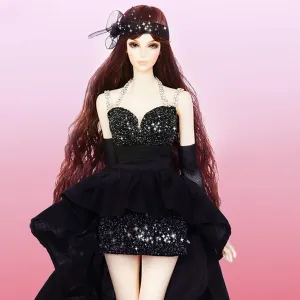 1/4 BJD Doll Size 14 Inch 36CM 19 Ball Jointed SD Dolls Fashion Dolls with All Clothes Shoes Wig Hair Makeup DIY Toys Surprise Gift