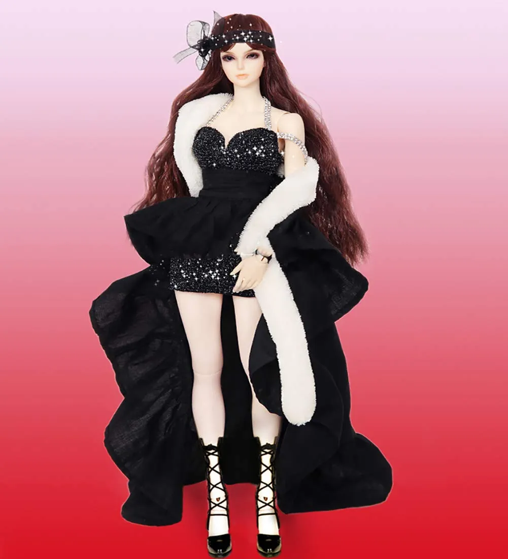 1/4 BJD Doll Size 14 Inch 36CM 19 Ball Jointed SD Dolls Fashion Dolls with All Clothes Shoes Wig Hair Makeup DIY Toys Surprise Gift