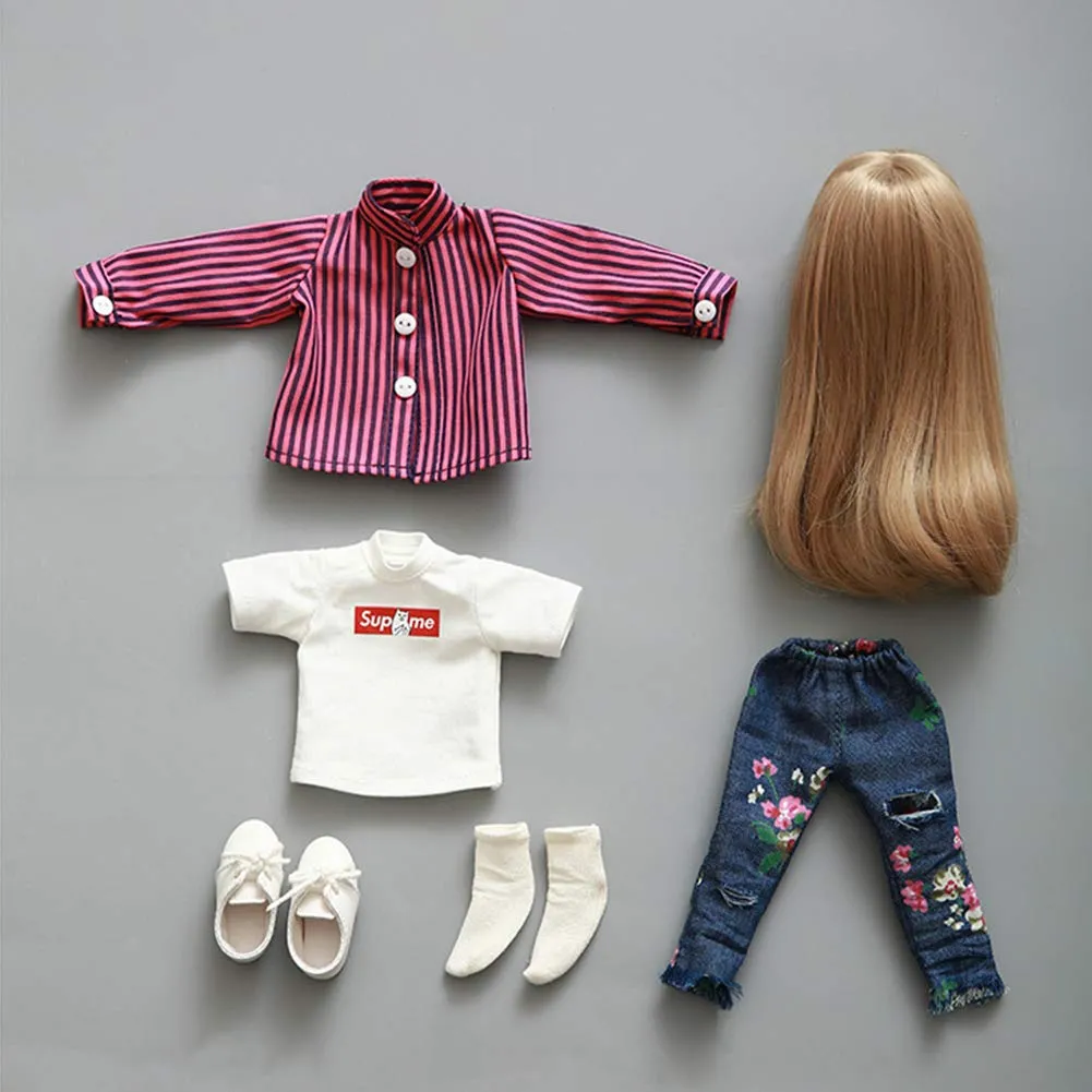 1/6 Bjd Doll 26Cm 10.2 Inches DIY Doll with Makeup Clothes Shoes Wig Children Resin Doll Set