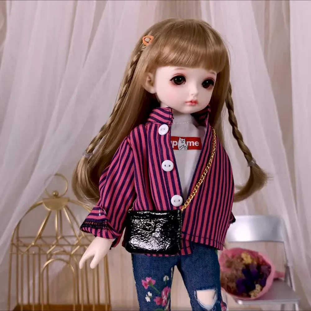 1/6 Bjd Doll 26Cm 10.2 Inches DIY Doll with Makeup Clothes Shoes Wig Children Resin Doll Set
