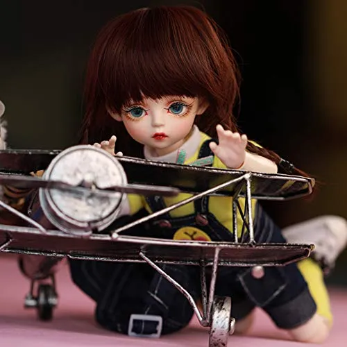 1/6 BJD Doll Full Set 30cm 11.81" Ball Jointed 100% Handmade Girl SD Dolls Toy Action Figure with Clothes Wigs Socks Shoes Makeup