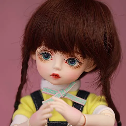 1/6 BJD Doll Full Set 30cm 11.81" Ball Jointed 100% Handmade Girl SD Dolls Toy Action Figure with Clothes Wigs Socks Shoes Makeup