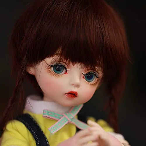 1/6 BJD Doll Full Set 30cm 11.81" Ball Jointed 100% Handmade Girl SD Dolls Toy Action Figure with Clothes Wigs Socks Shoes Makeup