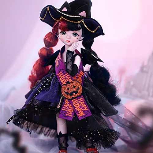 1/6 BJD Doll, Halloween Limited 12in Mechanical Joint Body Christmas Girls Gift