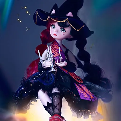 1/6 BJD Doll, Halloween Limited 12in Mechanical Joint Body Christmas Girls Gift
