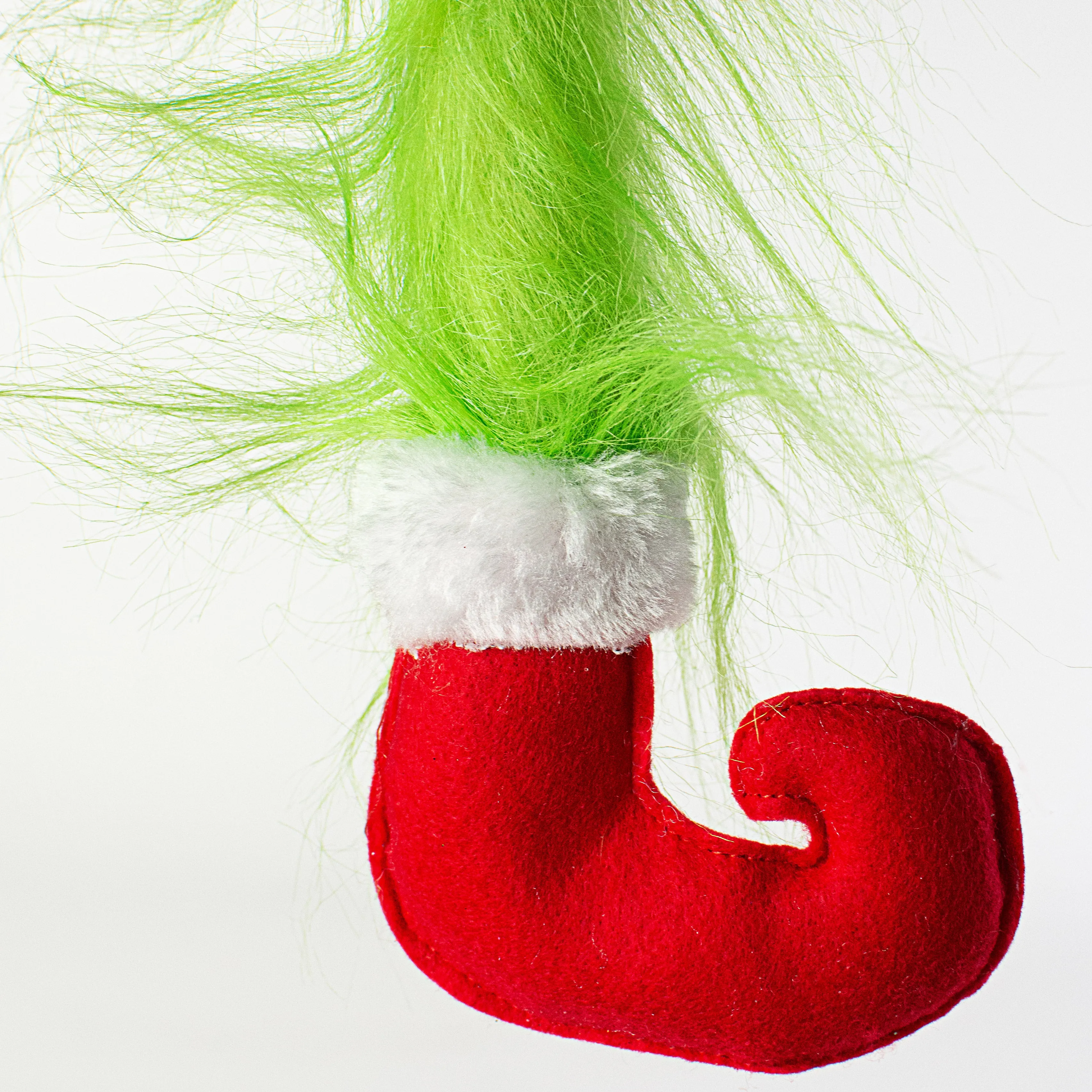 23" Christmas Green Monster Furry Leg Spray