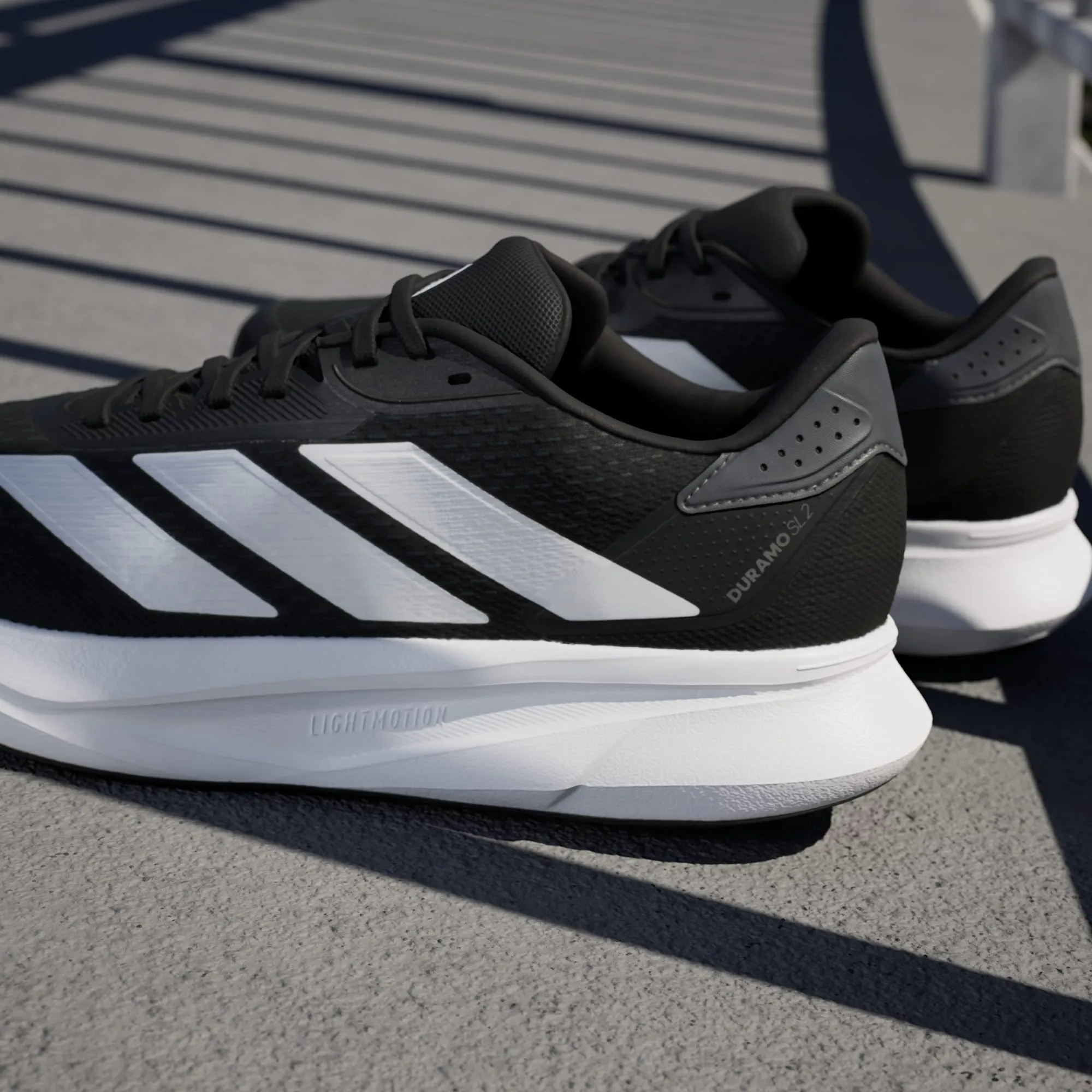ADIDAS MEN'S DURAMO SL 2 BLACK/WHITE RUNNING SHOES