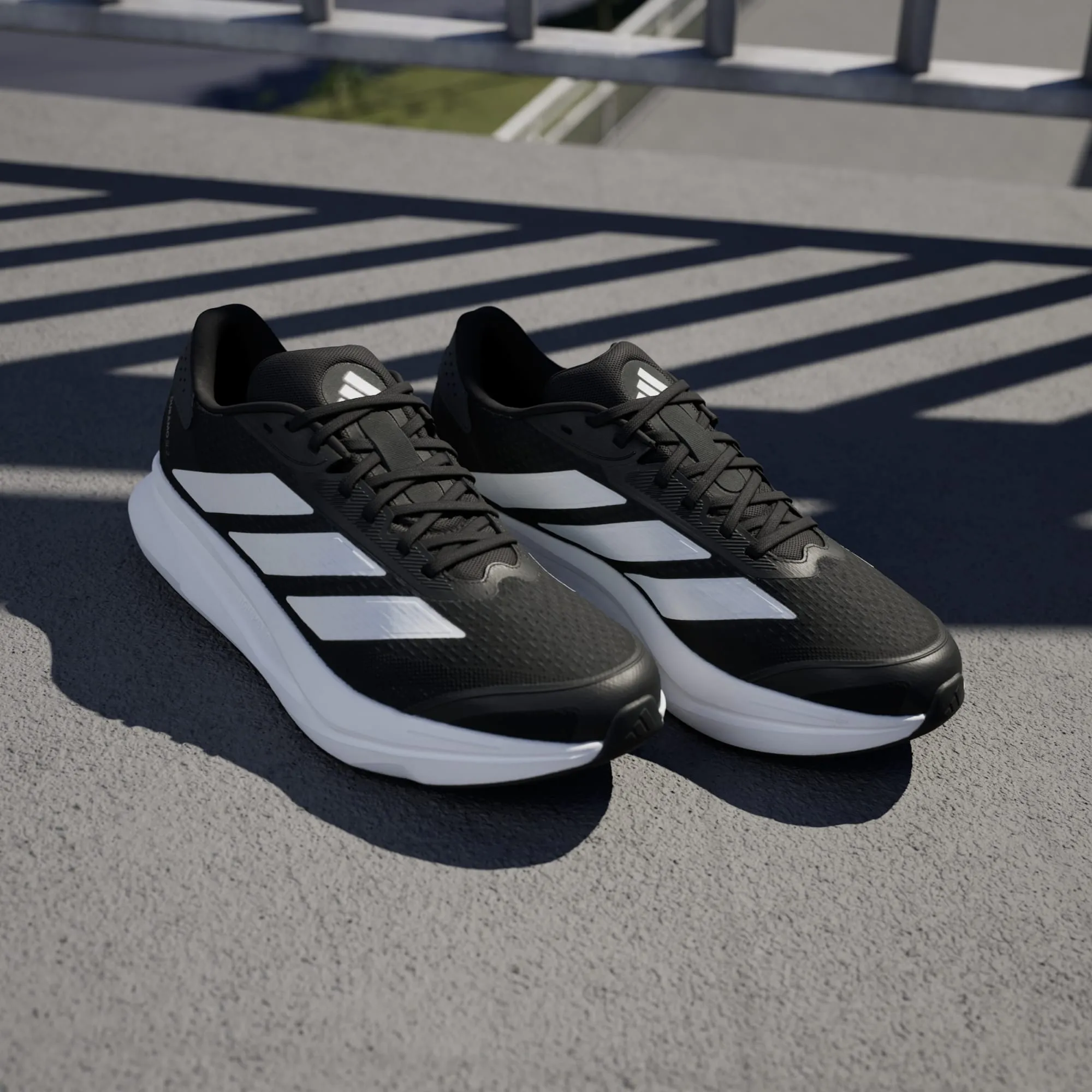 ADIDAS MEN'S DURAMO SL 2 BLACK/WHITE RUNNING SHOES