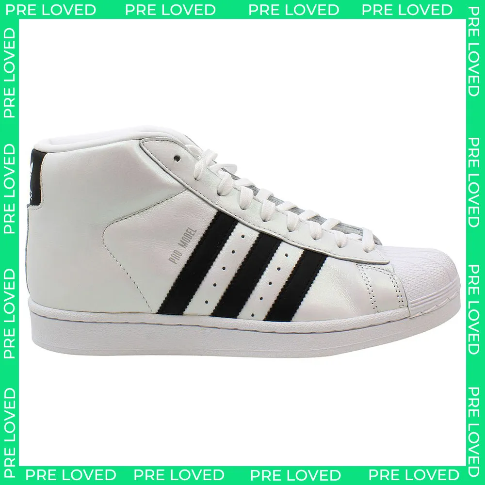 Adidas Pro Model Mid Mens White Trainers NO BOX