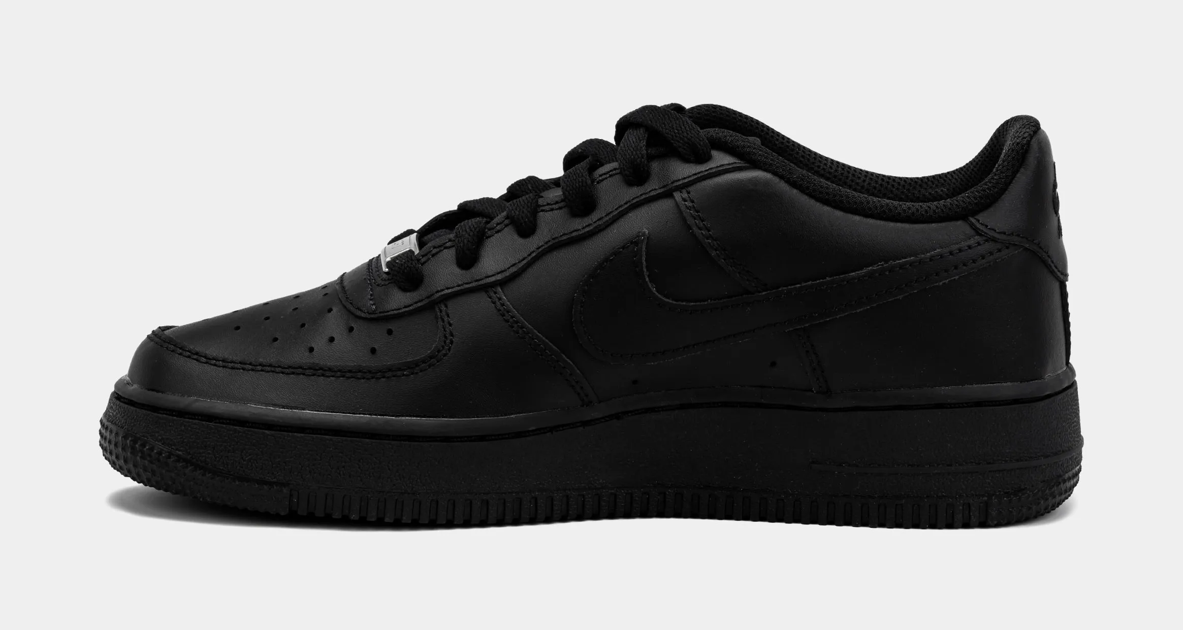 Air Force 1 Low LE Grade School Lifestyle Shoes (Black/Black)