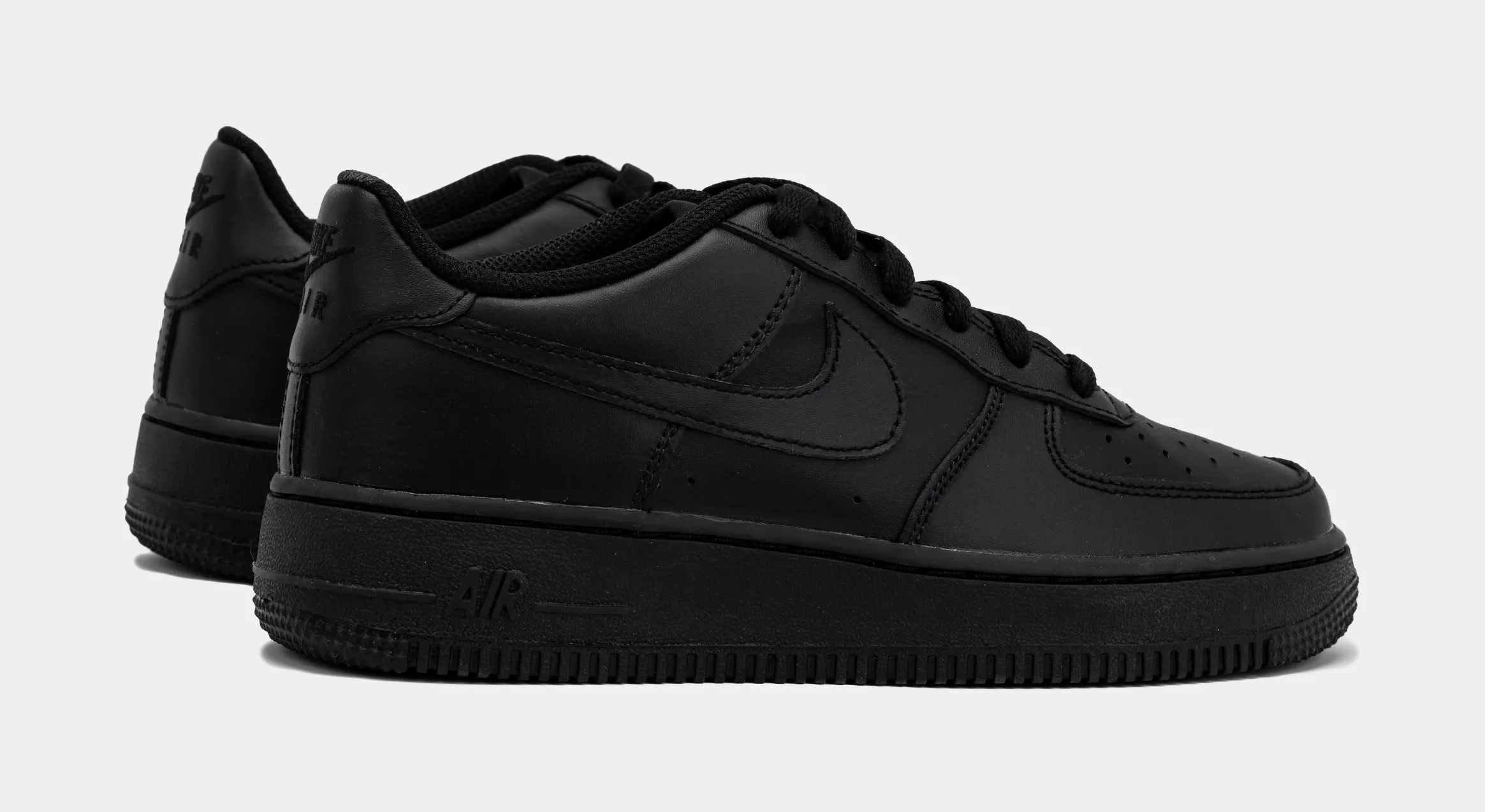 Air Force 1 Low LE Grade School Lifestyle Shoes (Black/Black)