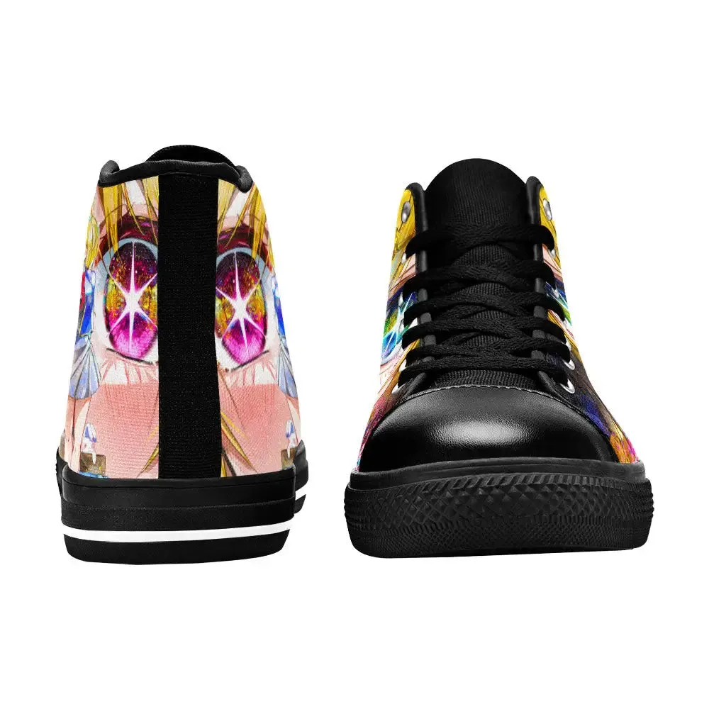 Aqua Ruby Hoshino Oshi no Ko Shoes High Tops Sneakers for Kids and Adults