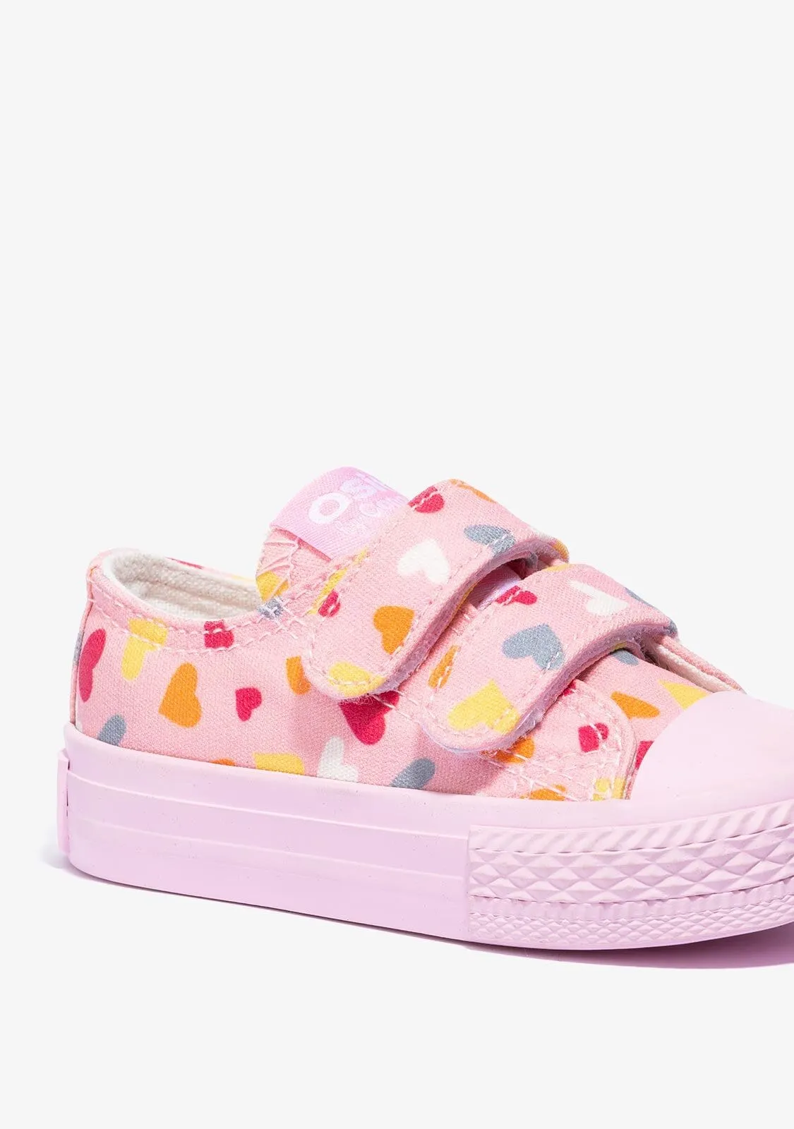 Baby's Pink Heart Sneakers Canvas