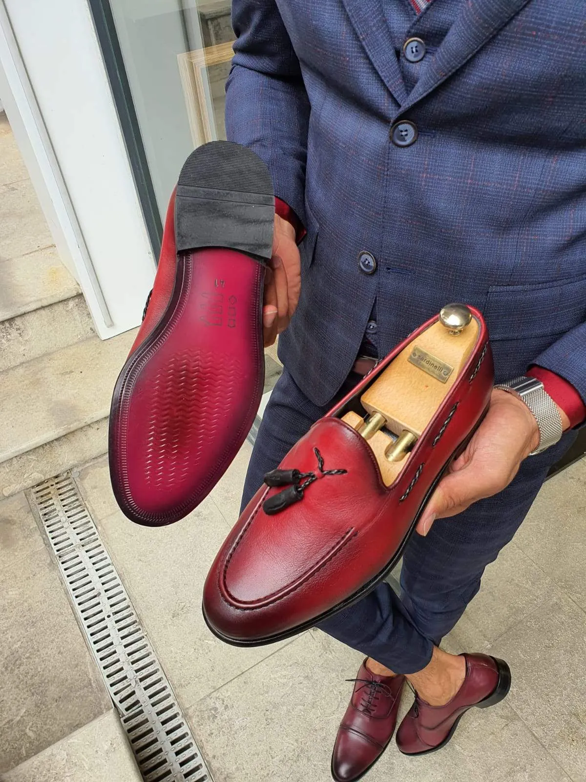 Bern Burgundy Sardinelli Loafers