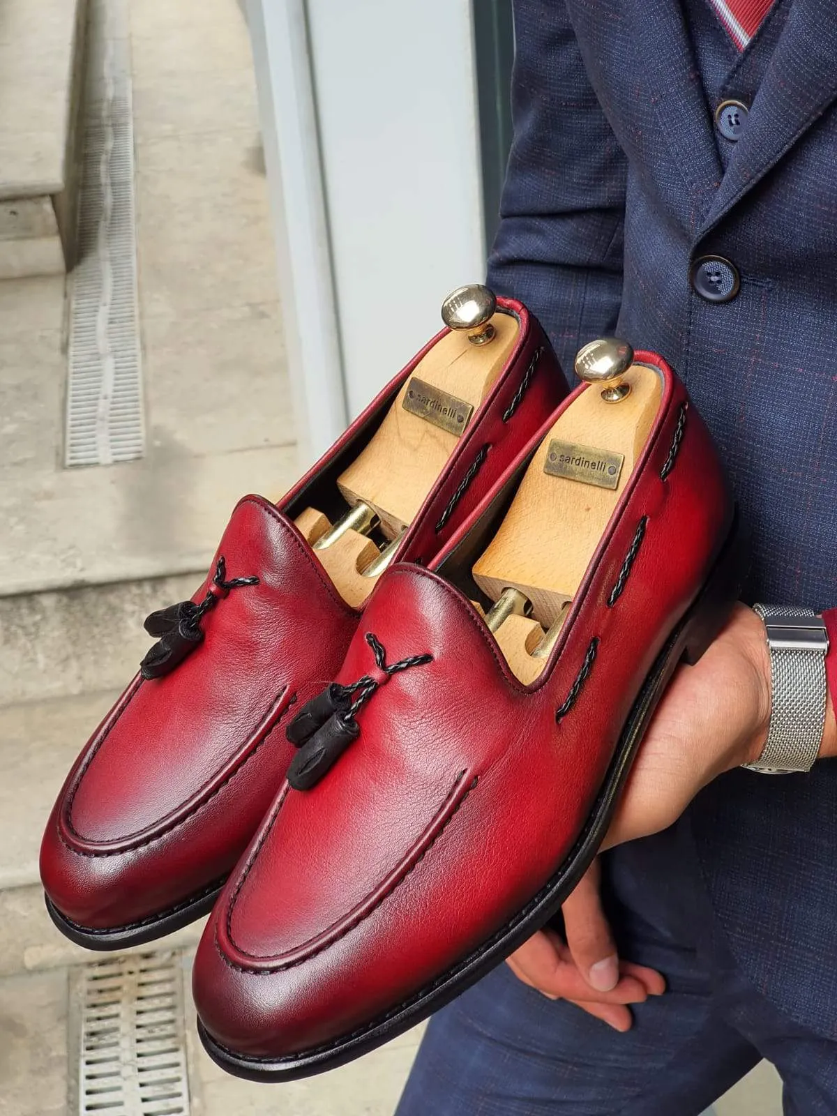 Bern Burgundy Sardinelli Loafers