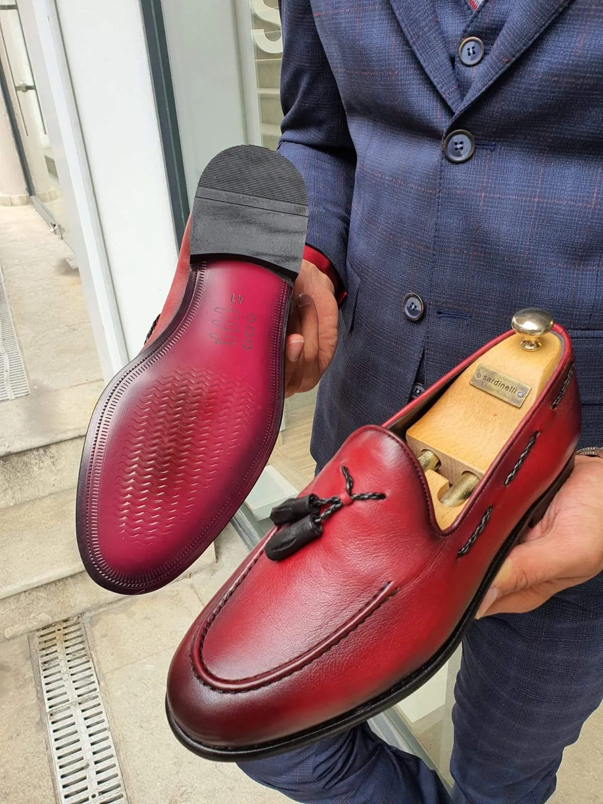 Bern Burgundy Sardinelli Loafers
