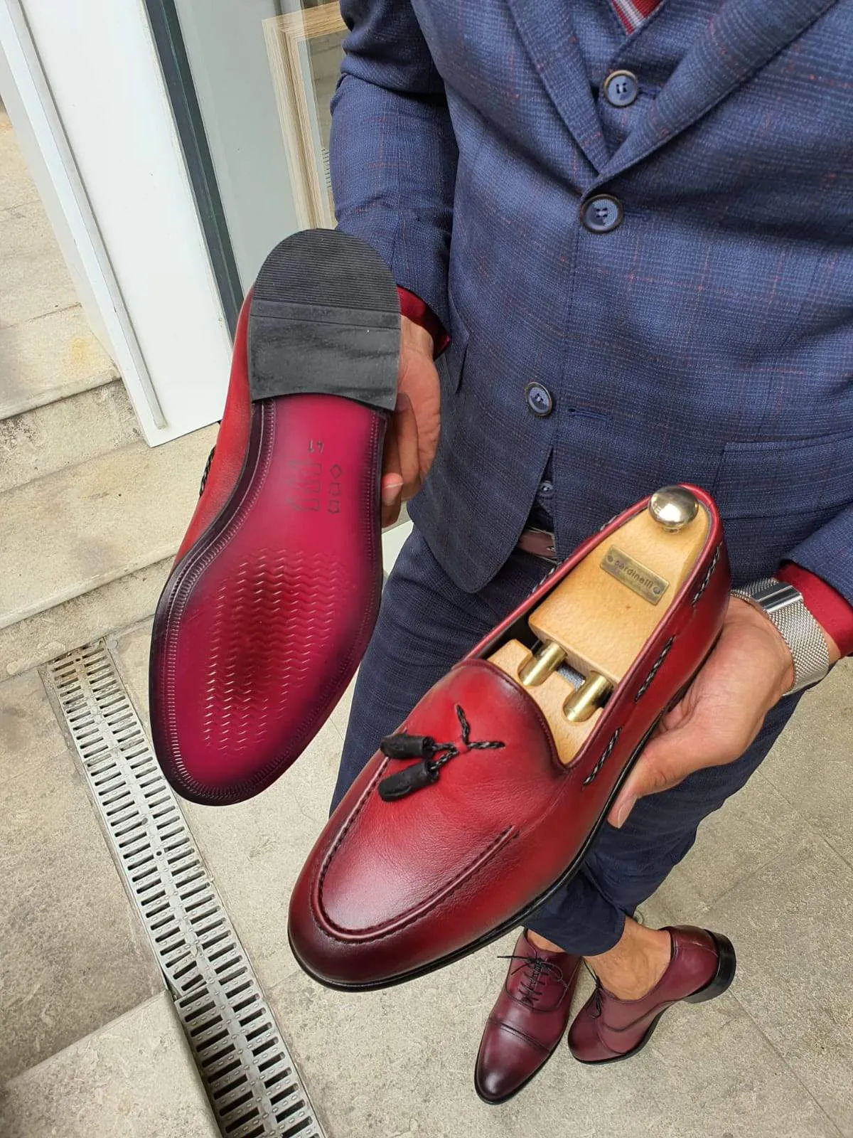 Bern Burgundy Sardinelli Loafers