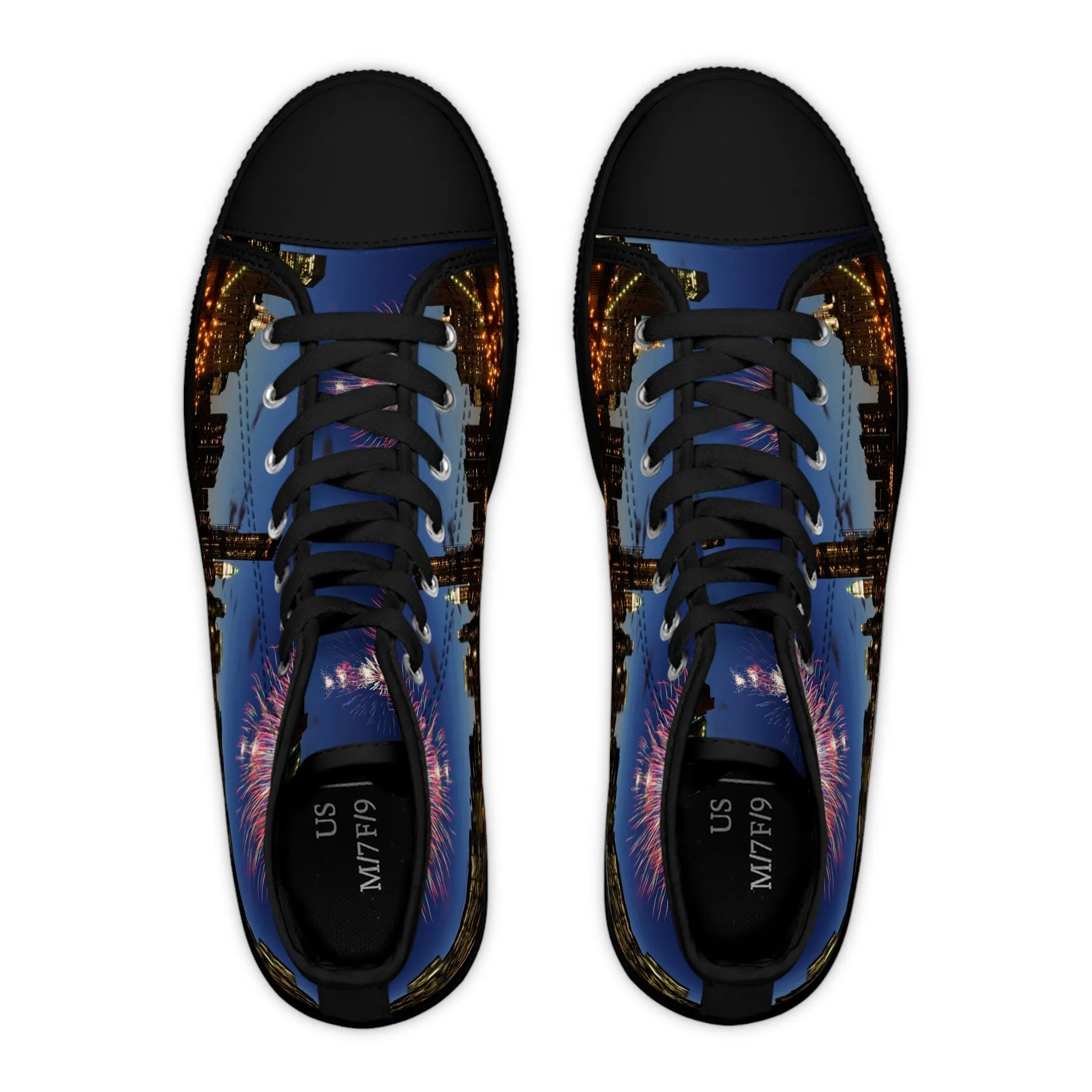 Big Apple Nights - Women's High-Top Sneakers