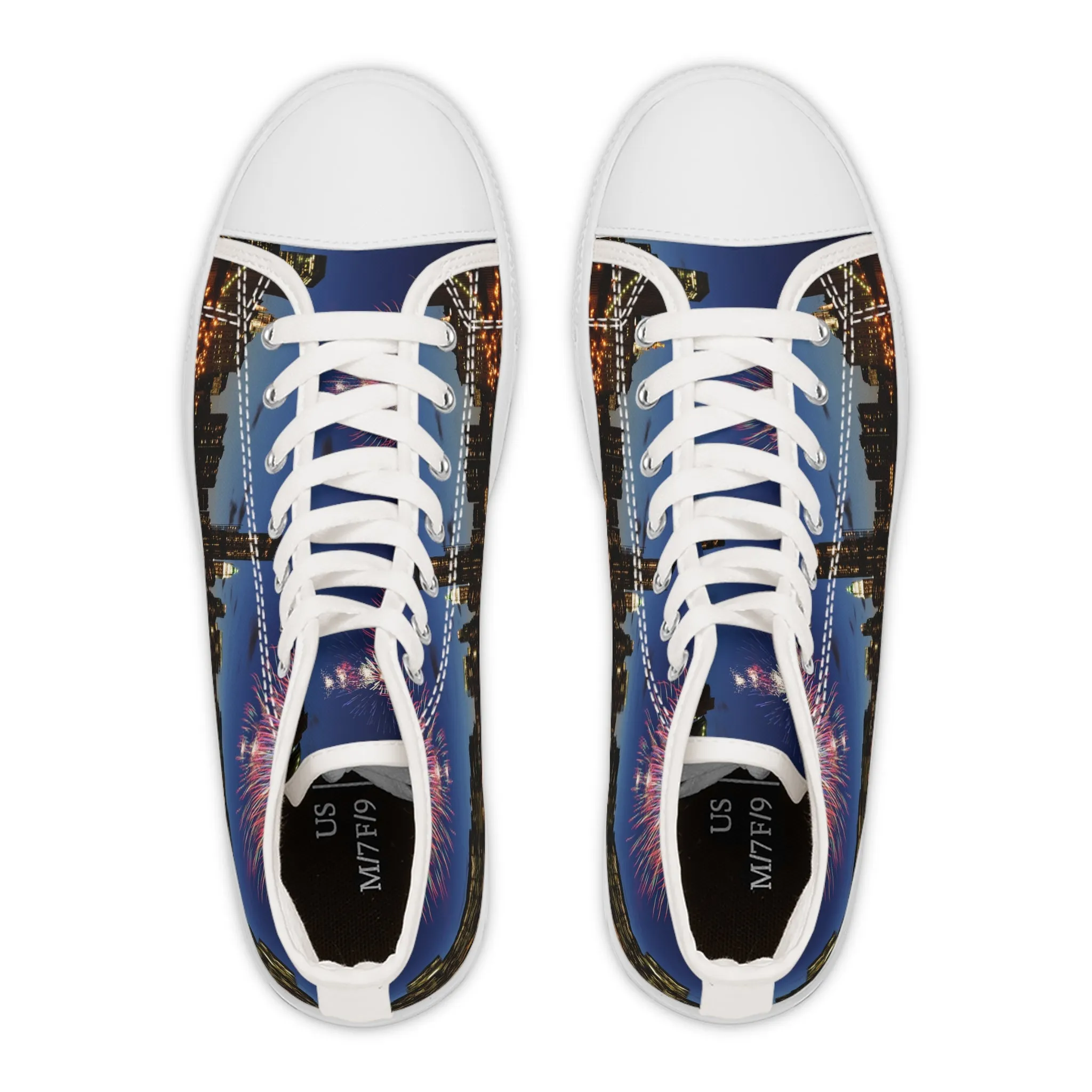 Big Apple Nights - Women's High-Top Sneakers