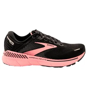 Brooks Women's 120353 054 Adrenaline GTS 22 Black Pink Cushion Support Running Shoes