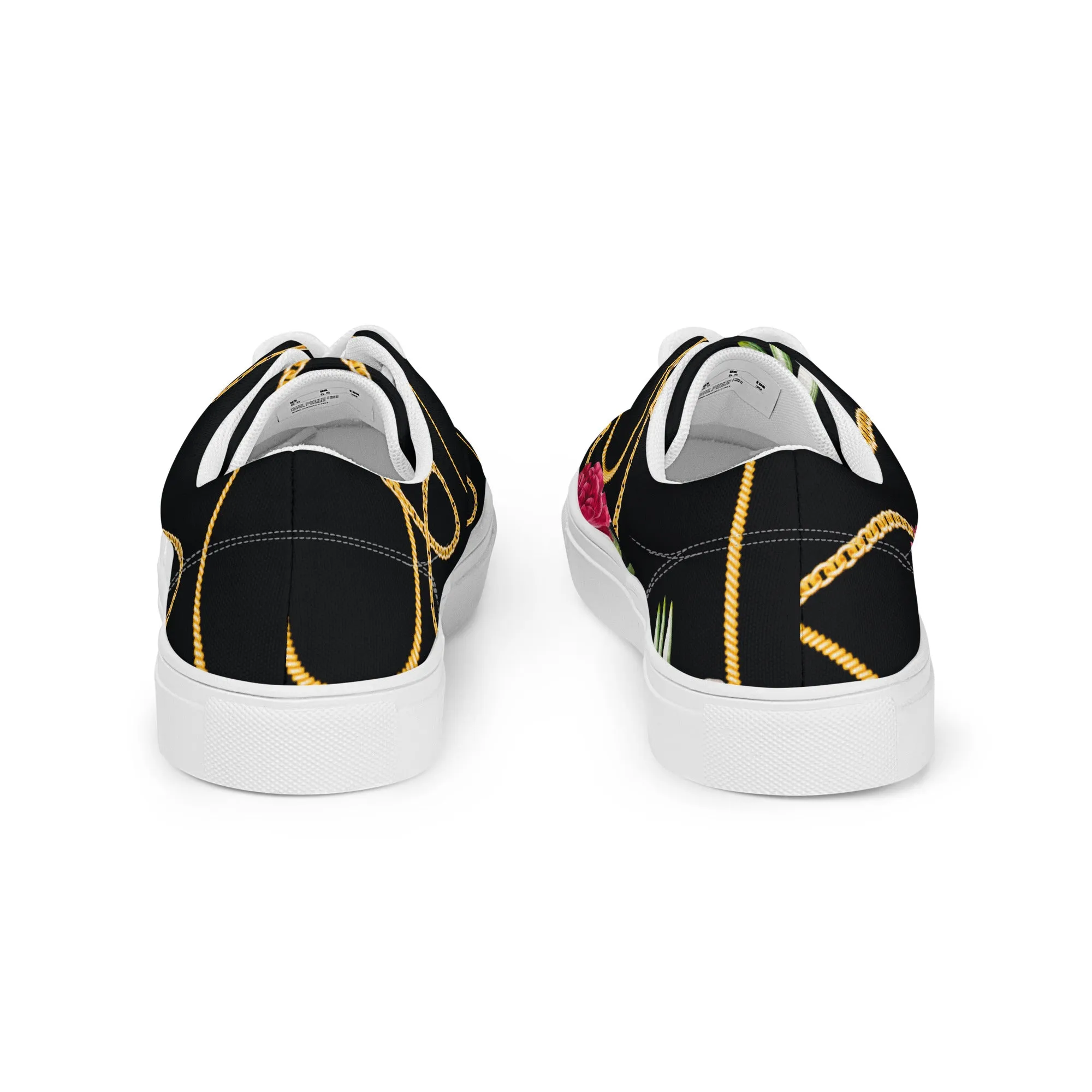 Chained Maiden Women’s lace-up canvas shoes
