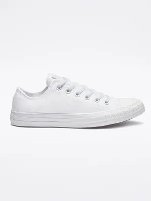 Chuck Taylor All Star Mono Canvas Low White Mono Shoes
