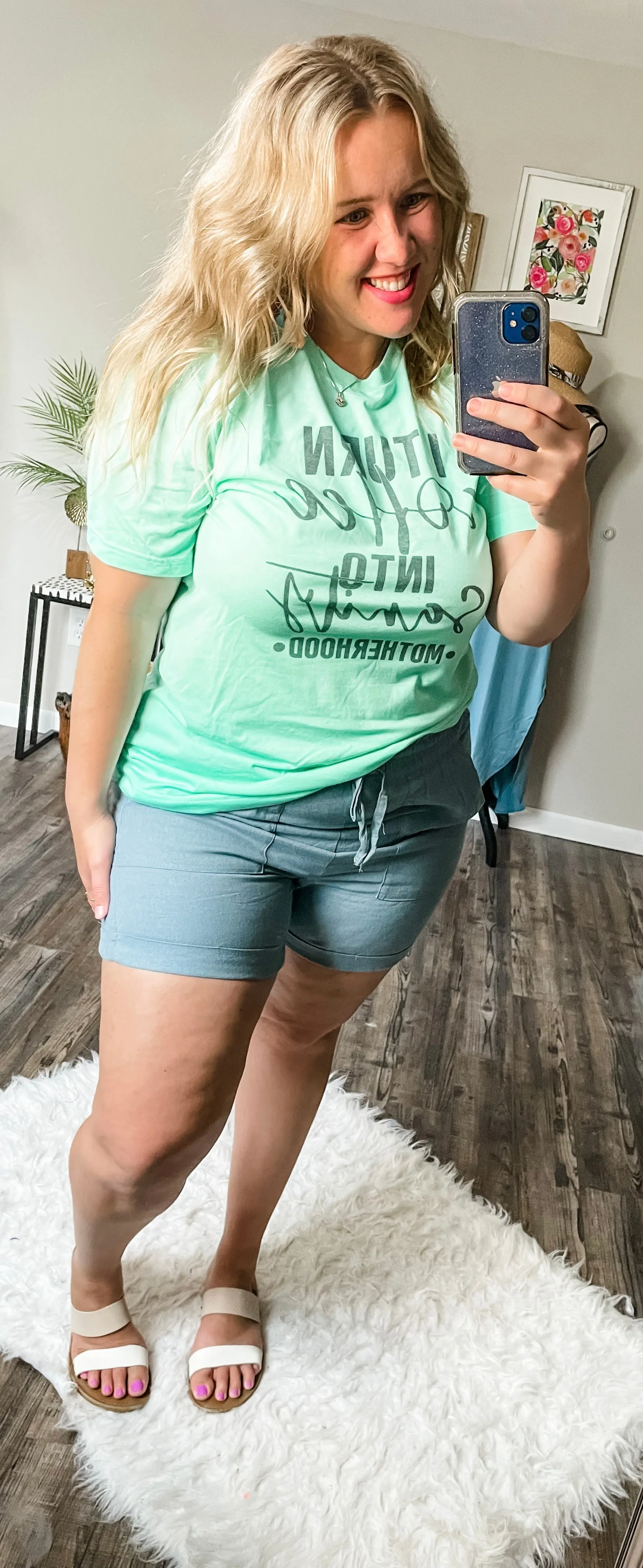 Coffee into sanity Bella Canvas mom tee