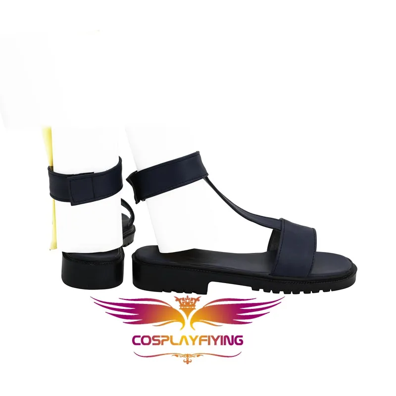 Comics JoJo's Bizarre Adventure Ticano Black Cosplay Shoes Boots Custom Made for Adult Men and Women Halloween Carnival