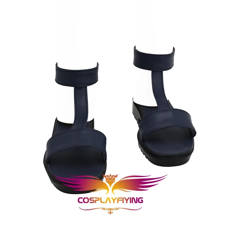 Comics JoJo's Bizarre Adventure Ticano Black Cosplay Shoes Boots Custom Made for Adult Men and Women Halloween Carnival