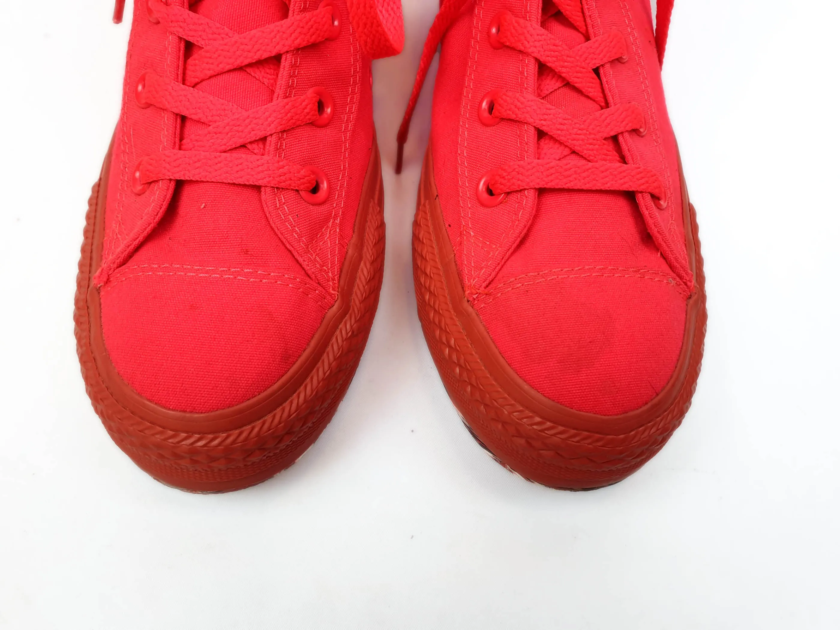 Converse All Star baby pink high top hidden wedge shoes size 41.5