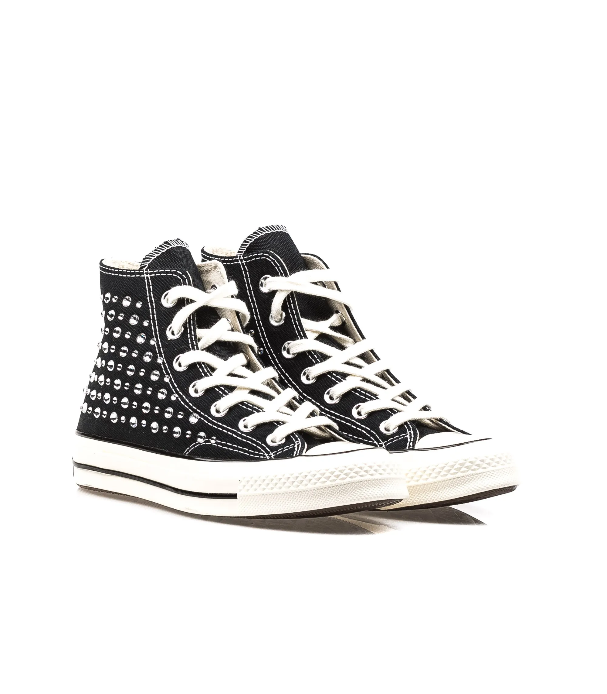 Converse Chuck 70 Canvas Ltd Crystal Swarosky Hi Black Full Crystals Nero Donna.