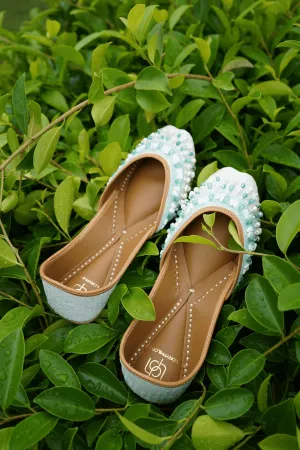 Cool Breeze - Sky Blue Jutti Set