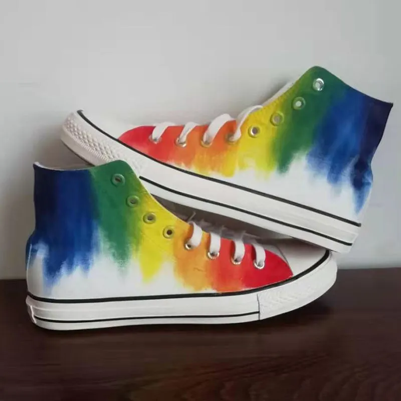 Custom Inspirational Graffiti Hand Painted Canvas Shoes Sneakers