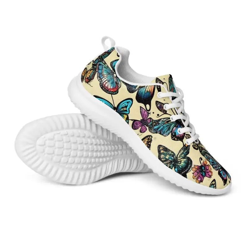 Dazzling Butterfly Beauties Womens Athletic Shoes