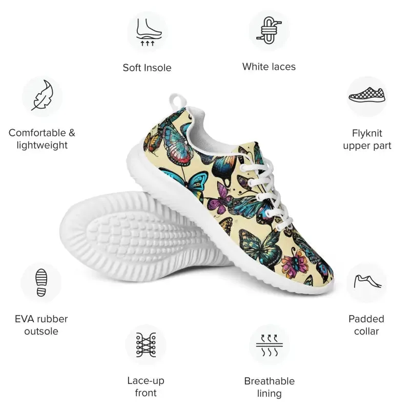 Dazzling Butterfly Beauties Womens Athletic Shoes