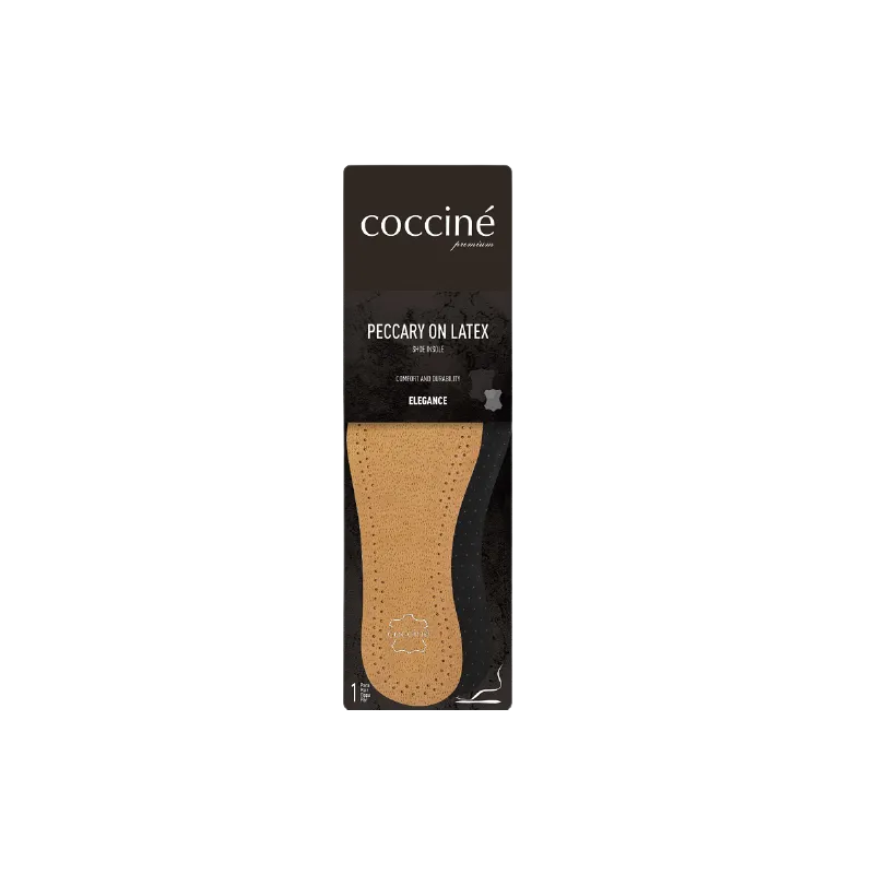 Elegant Leather Shoe Insole - COCCINE PECCARY ON LATEX | CO-02