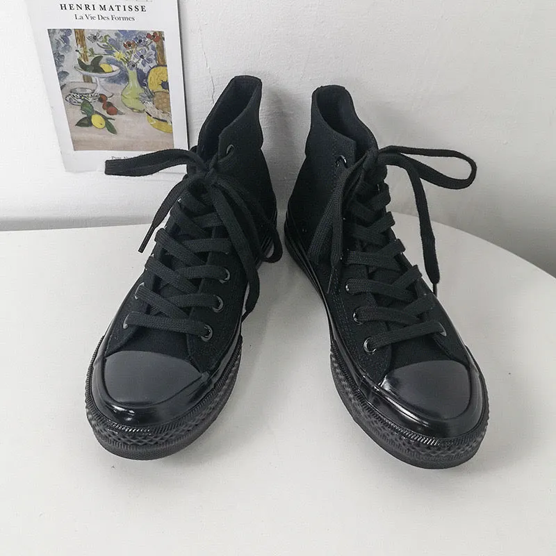 Emilia - Classic High-Cut Canvas Sneakers for Women