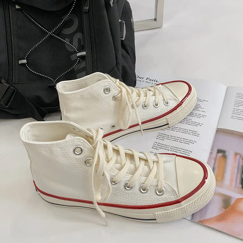 Emilia - Classic High-Cut Canvas Sneakers for Women