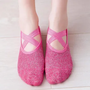 FlexFit Cross Strap Dance Socks