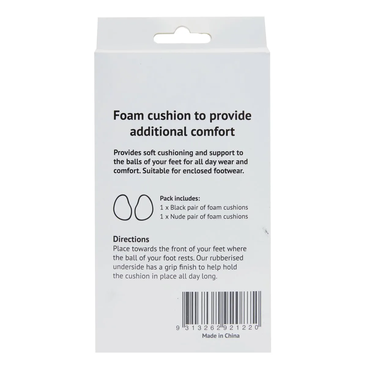 Foam Cushions 2pk in Foam