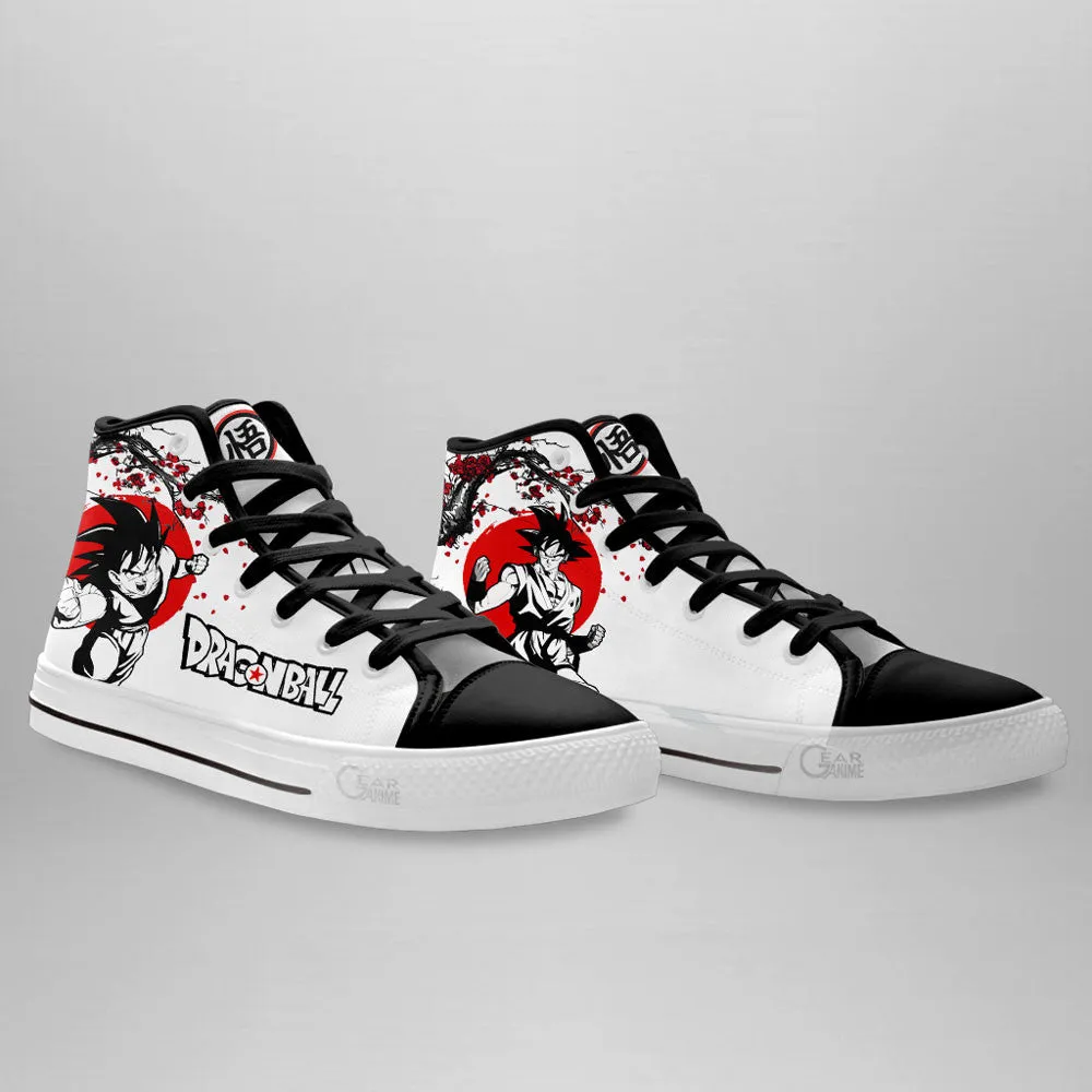 Goku High Top Shoes Custom Dragon Ball Anime Sneakers Japan Style