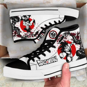 Goku High Top Shoes Custom Dragon Ball Anime Sneakers Japan Style