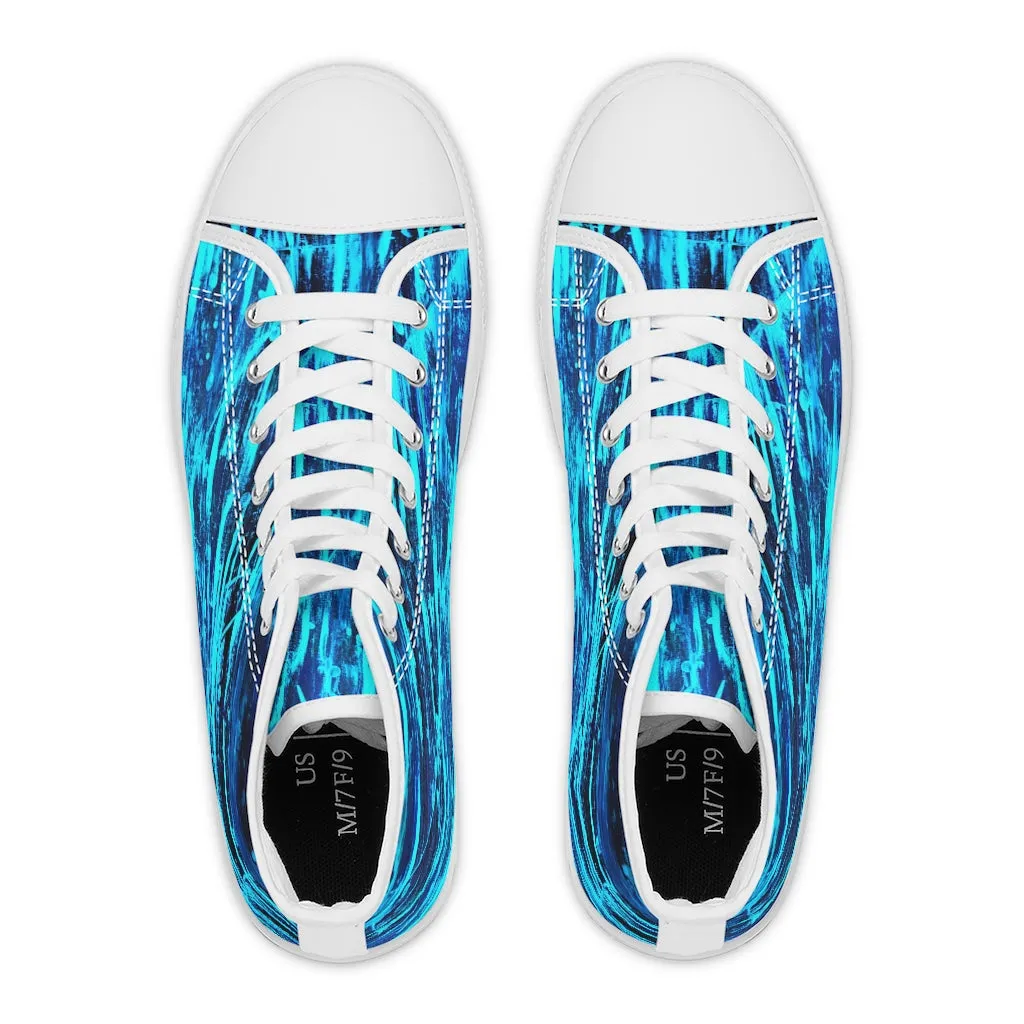 High Top Sneakers *Electric Blue*
