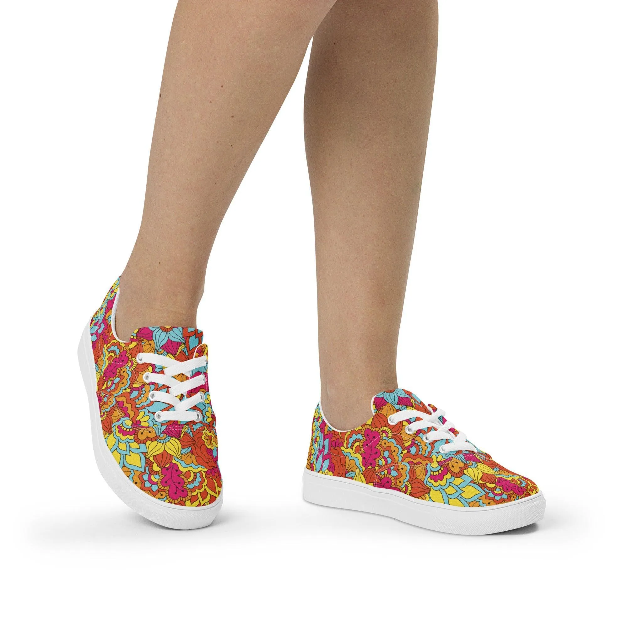 Inela Lace-Up Canvas Sneakers