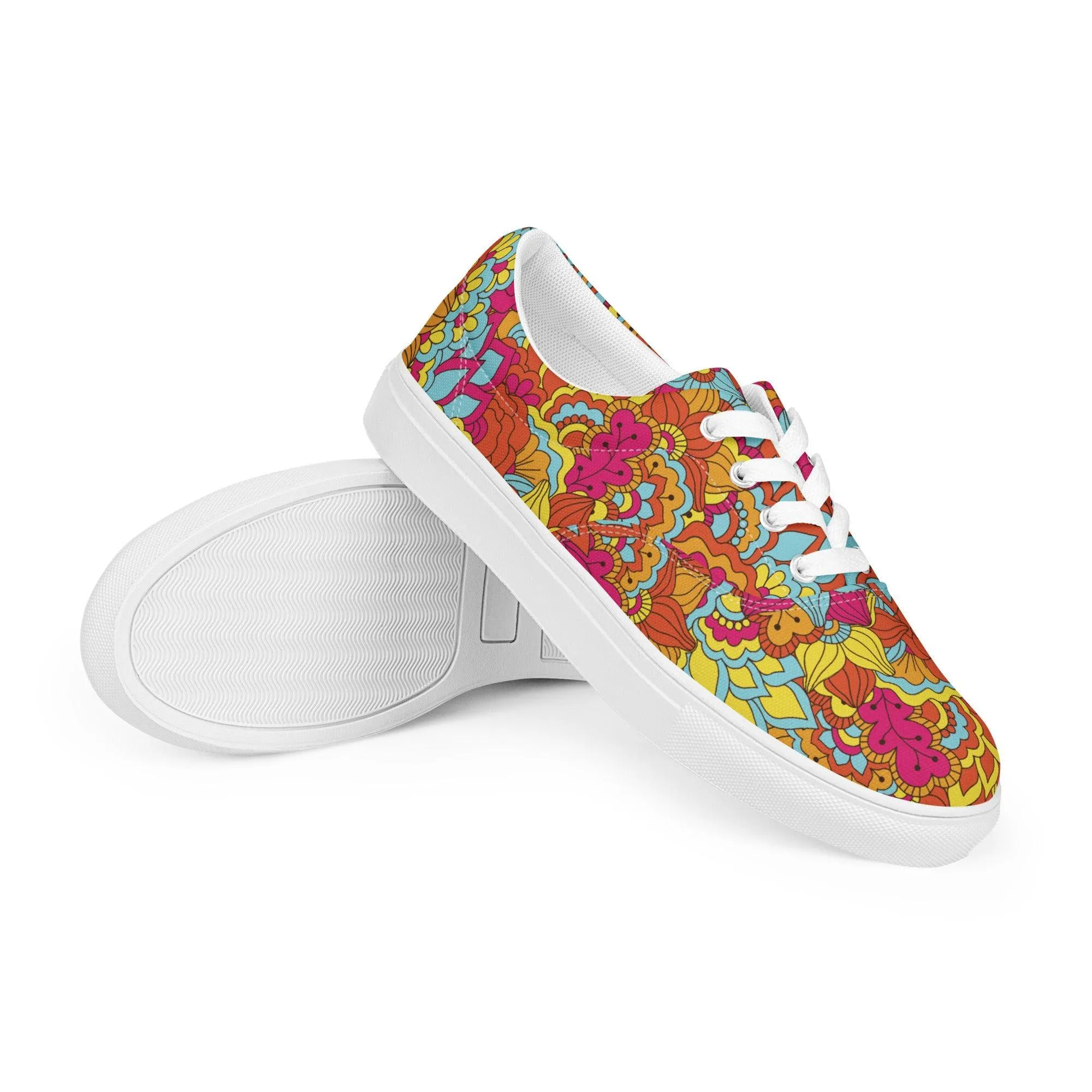 Inela Lace-Up Canvas Sneakers