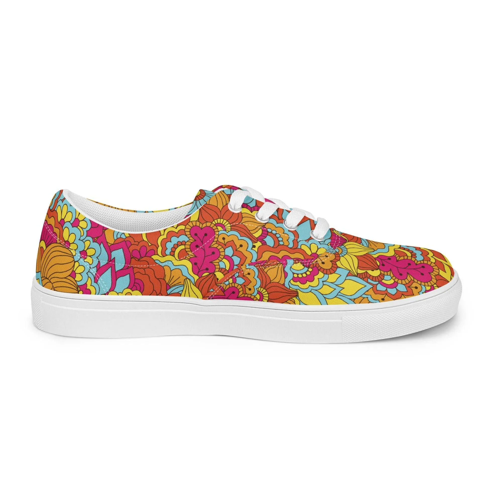 Inela Lace-Up Canvas Sneakers