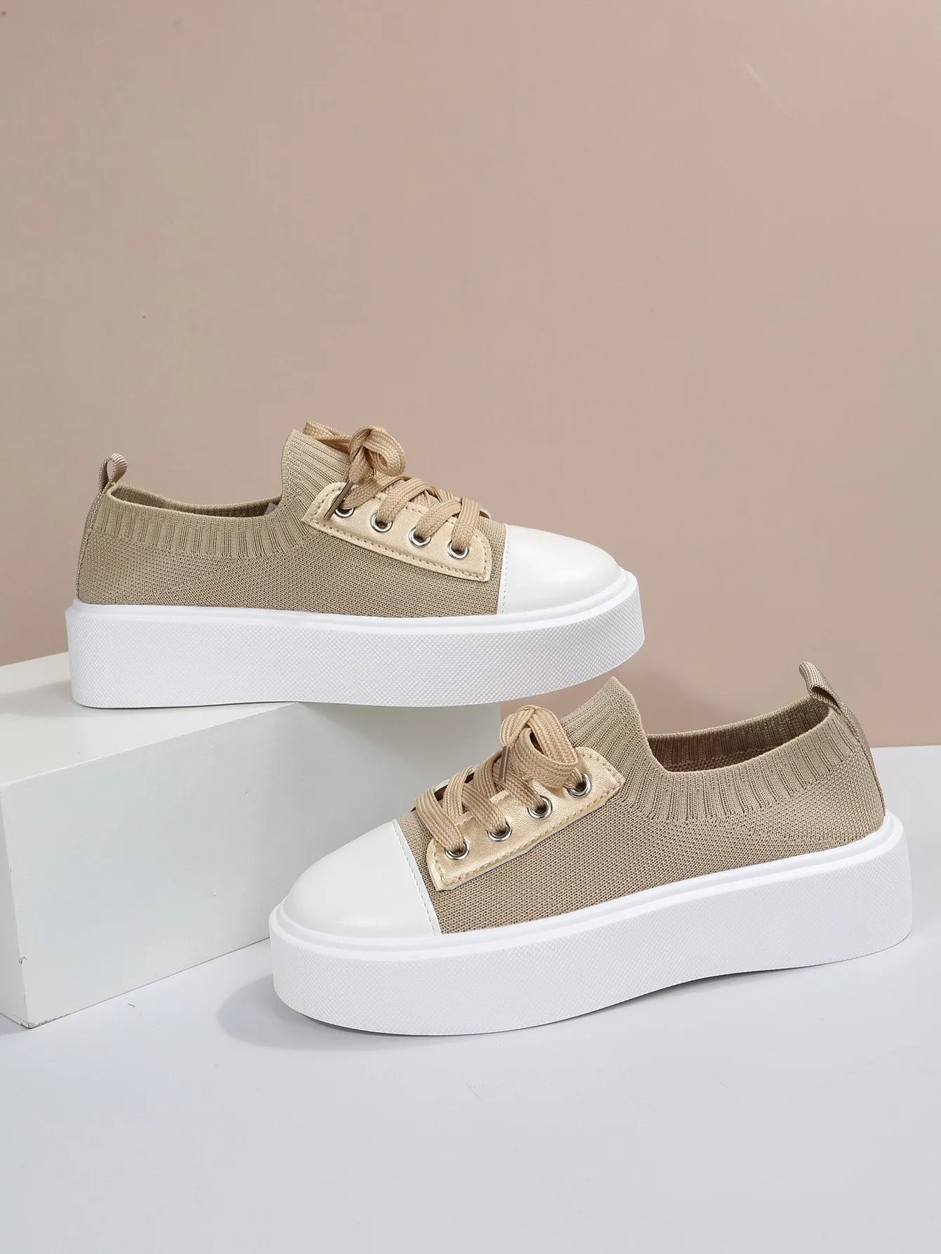 Lace-up Front Canvas Shoes
