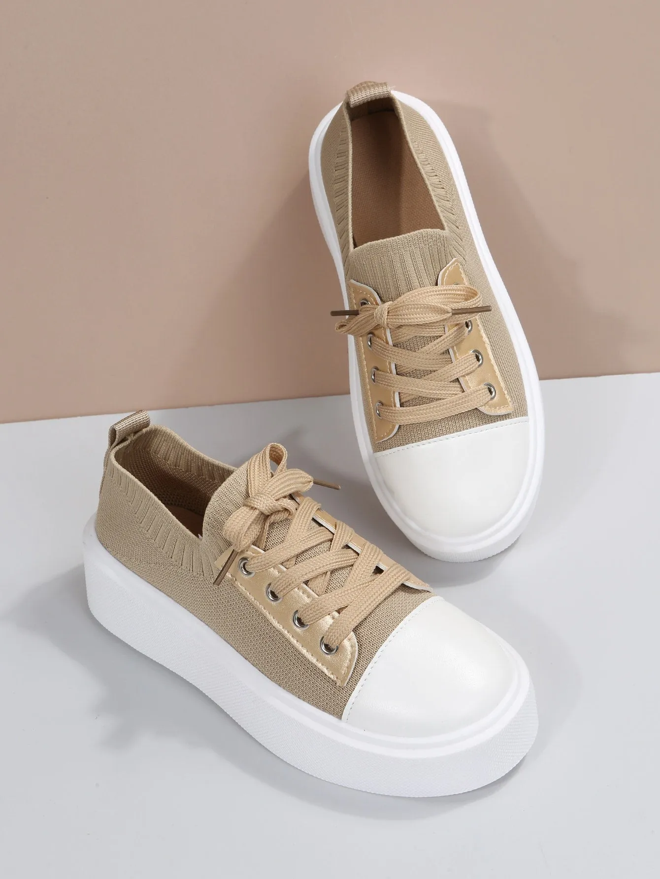 Lace-up Front Canvas Shoes